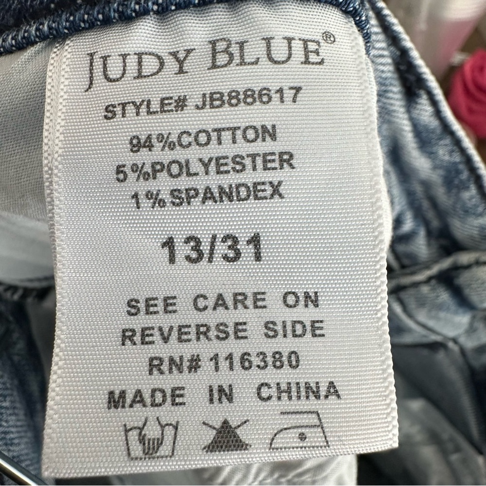 Judy Blue Boho Babe Vintage High Rise Jeans Size 13/31 JB88617 Judy Blue Jeans - Picture 15 of 15
